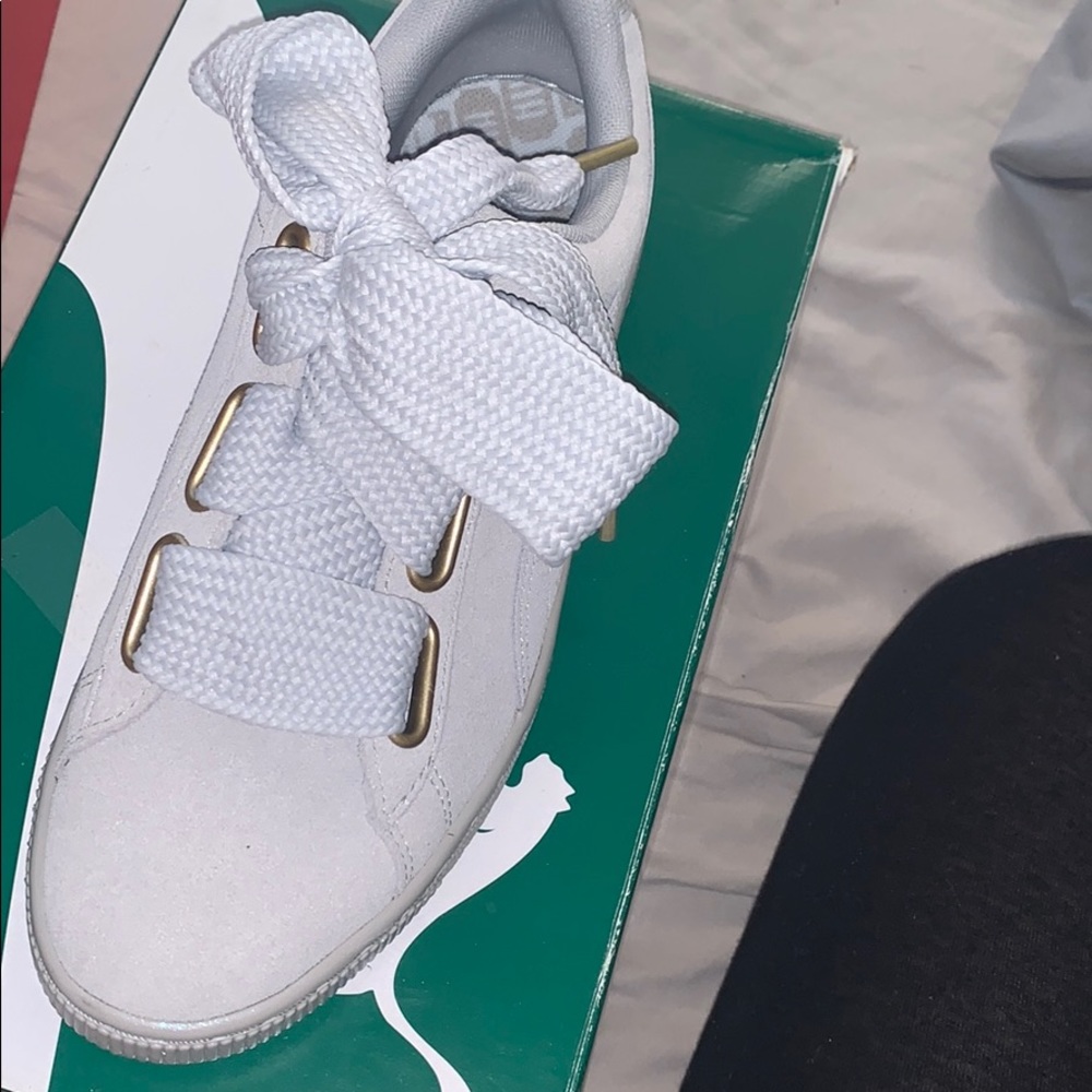 Puma suede heart sneakers